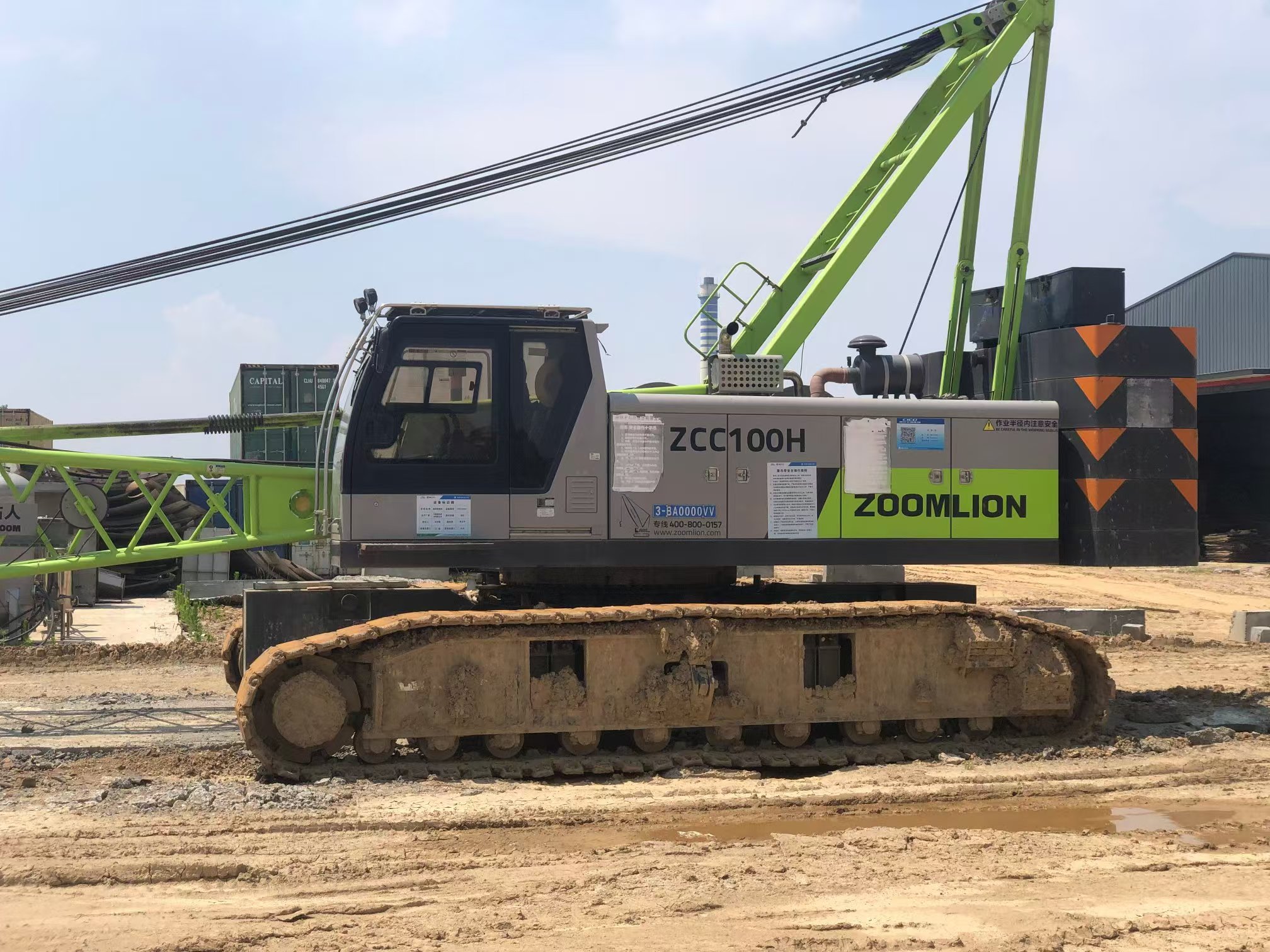 Perfect Used 2021 Zoomlion 100 tons Crawler Crane for sale