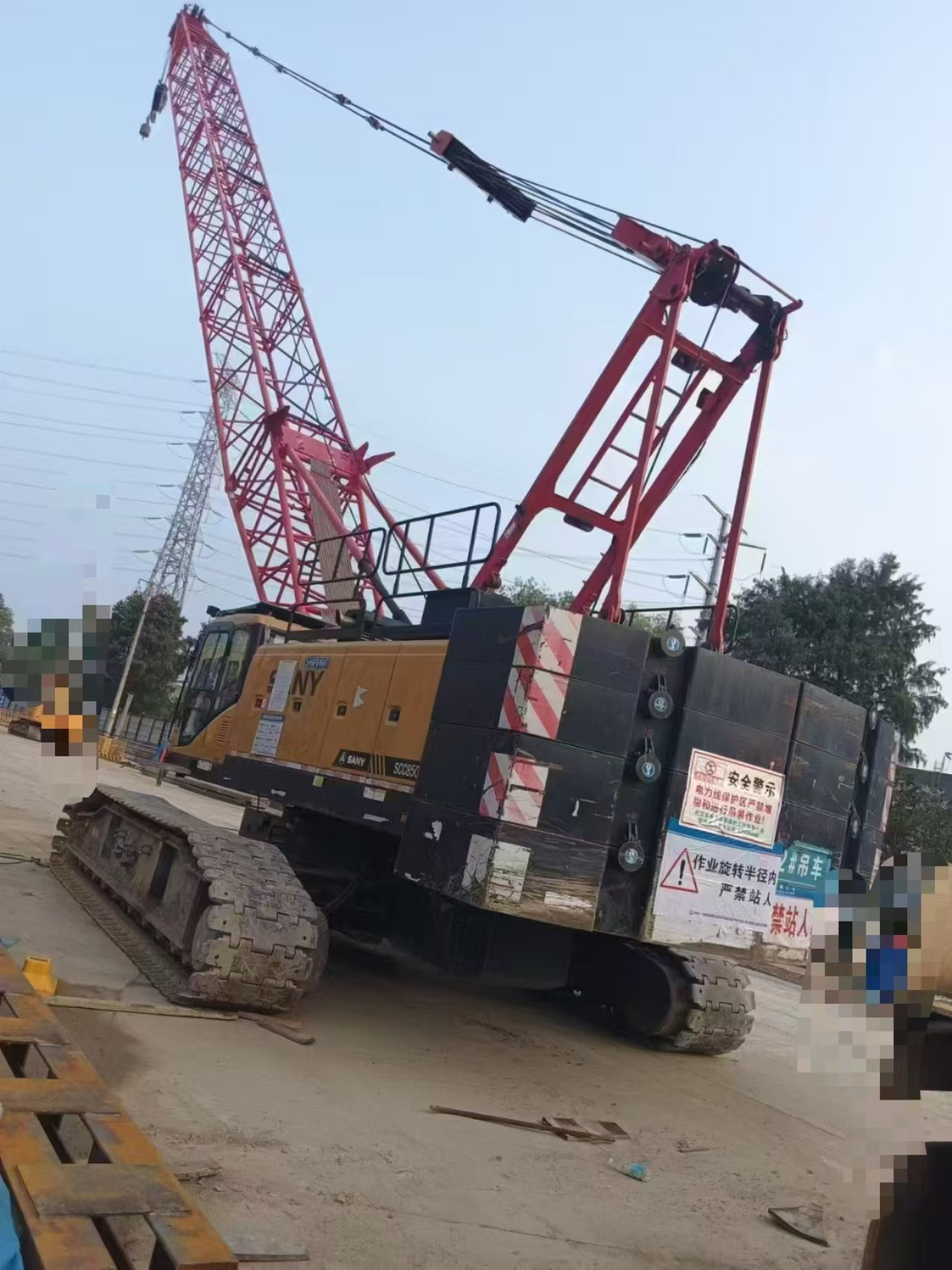 Used 2019 Sany 85 ton crawler crane for sale