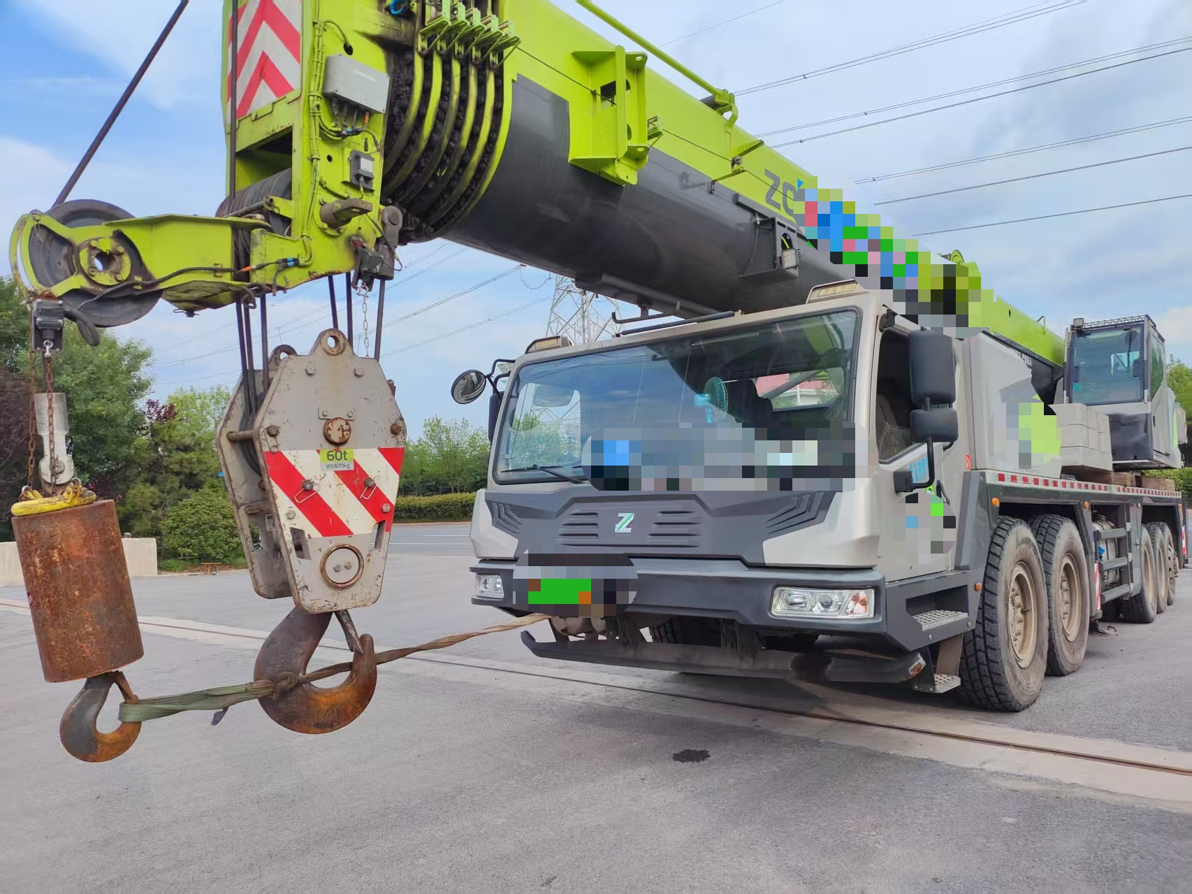 Used 2021 Zoomline 95ton truck crane for sale Model Zoomlion 95E7